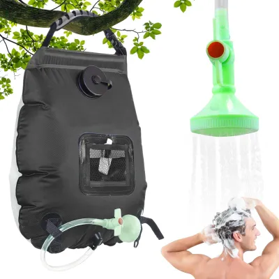 Immagine prodotto di Set per doccia solare da 20 litri con soffione rimovibile