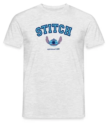 Produktbild von Lilo & Stitch Experiment 626 Männer T-Shirt, L, Grau meliert
