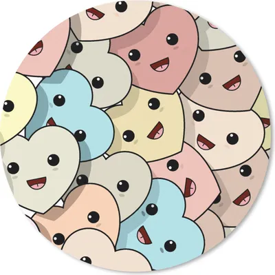 Produktbild von MuchoWow® Mauspad Mousepad Herz - Muster - Baby 20x20 cm - Mousepads - Maus Mat - Pad - Mausunterlage - Schreibtischmatte