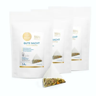 Produktbild von Smart Fasting® Veganer Gute Nacht Kräutertee Bundle - 21 Beutel aus Deutschland