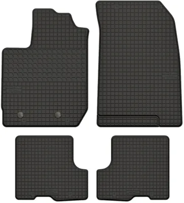 Produktbild von Gummimatten passend für  Dacia Duster II Gummi Fußmatten Satz Schwarz + Stopper