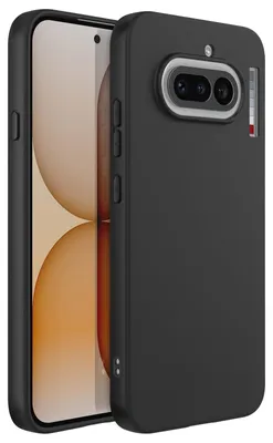 Image de Avizar, coque en silicone résistante aux chocs avec revêtement oléophobe pour Nothing Phone 4a, noir