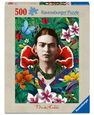 Produktbild von Erwachsenenpuzzle 500 Teile - Frida Kahlo, blühende Fantasie