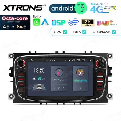 Obrázek produktu pro Xtrons PX74, 7palcové autorádio s Androidem 13 pro Ford, s navigací, 4G LTE a Bluetooth