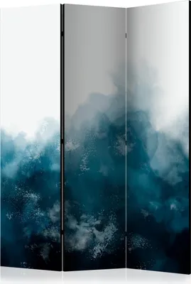 Image de Nouveauté Paravent décoratif Séparateur de pièce Cloison Paravent photo Paravent espagnol XXL VAGUES ABSTRAIT 135x172 cm n-A-1352-z-b
