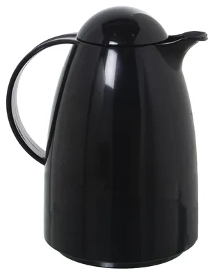 Thermoskanne, 1 l, schwarz, Polypropylen/Glas, 24x19x16 cm