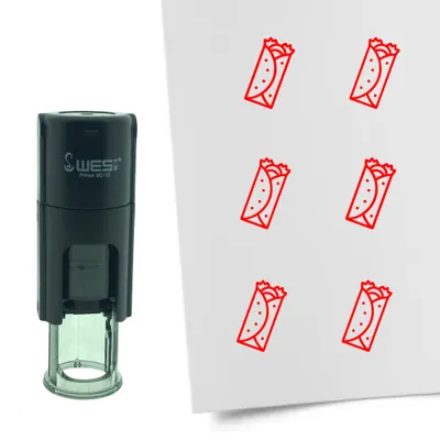 Obrázok produktu pre CombiCraft Stamp Burrito 10mm okrúhly - červený atrament