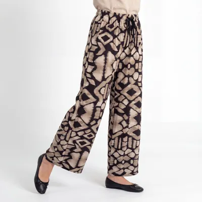 Produktbild von Palazzo Hose Damen Weite Strandhose Boho Sommerhose 36 38 40 42 44 Relaxed Fit
