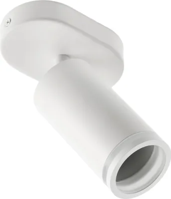 Produktbild von GTV - Deckenleuchte SOLIS | Schwenkbar 1*GU10 | Deckenstrahler 1 Flammig Weiss, Deckenlampe Wandstrahler Drehbar, Spotlight Lampe Deckenspots für Küche, Schlafzimmer, Wohnzimmer (Ohne Leuchtmittel)