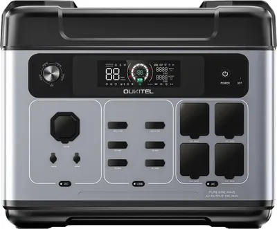 Produktbild von OUKITEL P2001 Plus Powerstation 2400W / 2048Wh + 400W Solarpanel – tragbarer Solargenerator, LiFePO4 (USt-befreit nach §12 Abs.3 UStG)