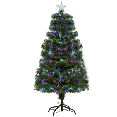 Produktbild von Weichnachtsbaum künslicher Weihnachtsbaum Christbaum, LED-Lichter, Sternspitze, 66x66x120 cm