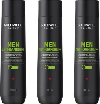 Produktbild von Dualsenses Men Anti-Dandruff Shampoo 3x300 ml