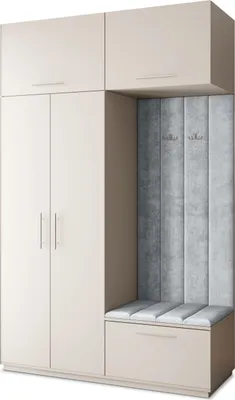 Produktbild von Masseno Garderobe-Set REMA 150/240/60 cm Modern Garderobenschrank Kaschmir
