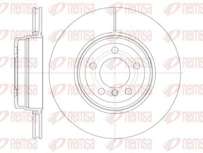 Produktbild von 2x REMSA Bremsscheibe 61141.10 hinten für BMW 7 (E65 E66 E67) 345mm 73 5mm