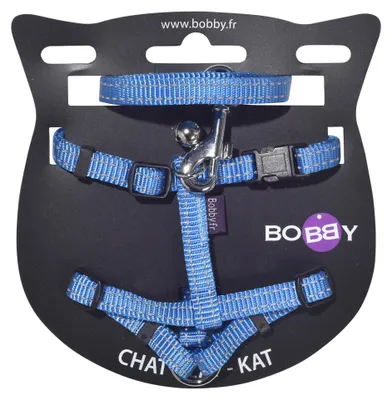 Produktbild von Bobby Safe – Katzengeschirr-Set mit Leine, Fluchtschutz, reflektierend, langlebi