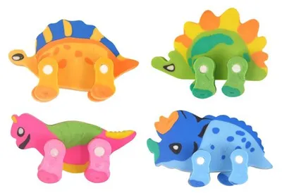 Produktbild von Radiergummi mit Dinosaurier-Motiv, ca. 5 cm, als Kinder-Mitgebsel