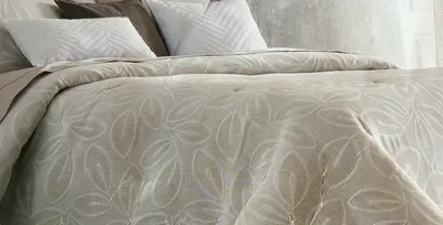 Produktbild von Jacquard Tagesdecke Bettüberwurf Decke Wohndecke Überwurf creme weiß 220x260 cm