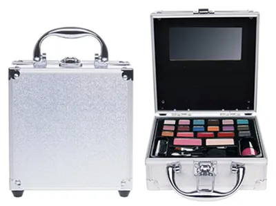 Image de Trousse de maquillage décontractée en aluminium 17 x 15 x 7 cm