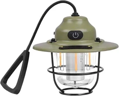 Obrázek produktu pro LED kempingová lampa, 4 režimy, vodotěsná a odolná kempingová lampa, vhodná pro práci na zahradě, rybaření a turistiku.