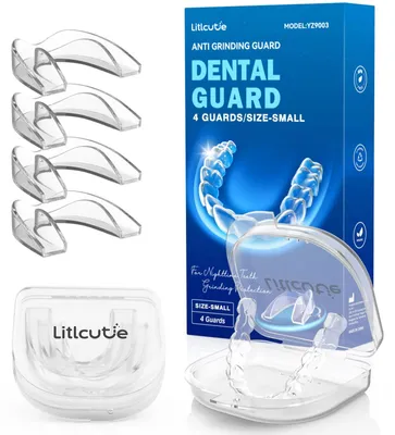 Image de Solidchoice - Protège-dents réutilisables pour le bruxisme (grincement des dents), lot de 4