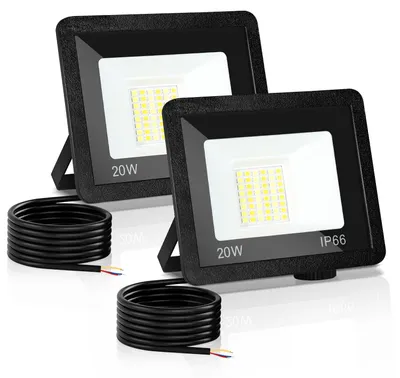 Produktbild von Peviasot LED Strahler Außen 20W, IP66 LED Fluter mit 3 Farbtemperaturen, 3000K/4000K/6500K, 2er Set