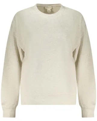 Produktbild von Damen Pullover Grau Langarm: Stylisches Sweatshirt mit Logo-Stickerei
