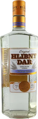 Produktbild von Vodka Hlebnij Dar Winter Wheat 0,7L ukrainischer Wodka Chlebnij Dar