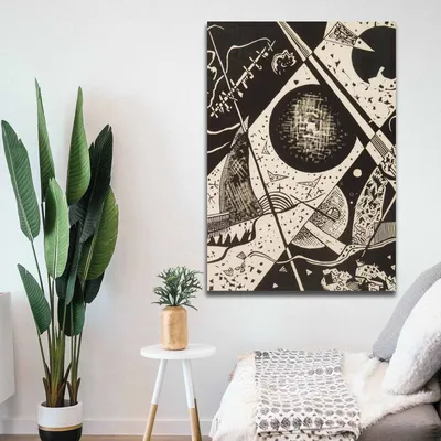 Produktbild von Wallity, 70100KANDINSKY009- VSL1144, Bunt, Leinwandbilder, 70 x 100 cm, 100% Leinwand