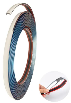 Produktbild von Chrom Zierleiste Auto Selbstklebend 6mm x 5m Universal für Karosserie Fenster Außen Dekoration