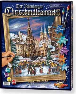 Zdjęcie produktu dla Noris Spiele Painting by Numbers - Jarmark Bożonarodzeniowy w Norymberdze; 609130336