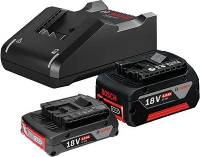 Produktbild von Starter-Set 1 x GBA 18V 2.0Ah + 1 x GBA 18V 4.0Ah + GAL 18V-40