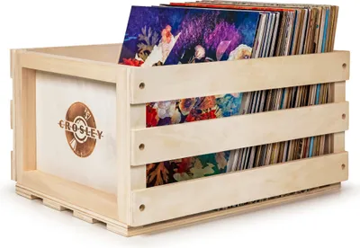 Produktbild von Crosley Schallplattenkiste Naturholz