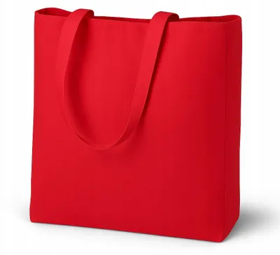 Produktbild von Allbag Robuste Baumwoll-Einkaufstasche Rot 220g
