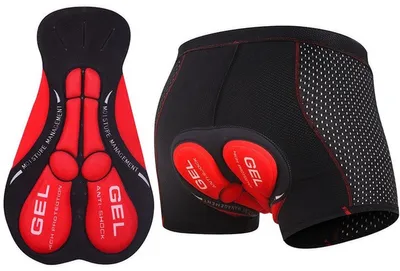 Produktbild von Go Go Gadget – Fahrradunterwäsche – Sportunterwäsche – Unisex – Gelgefüllte Hose – leicht – atmungsaktiv – 1 Stück – Schwarz – Größe XL
