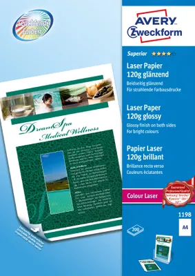 Image de AVERY ZWECKFORM Laserpapier "Superior Colour Laser" 1198 665995 4004182027097