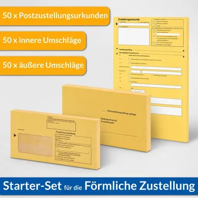 Produktbild von mashpaper Starter-Set Postzustellungsauftrag 50er / 740001_S