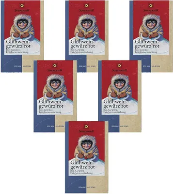 Produktbild von Sonnentor  Glühweingewürz rot (6x36g)