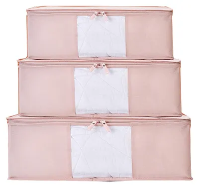 Productafbeelding van Grote Opbergtas voor Kleding met Handgrepen, 3-Pack