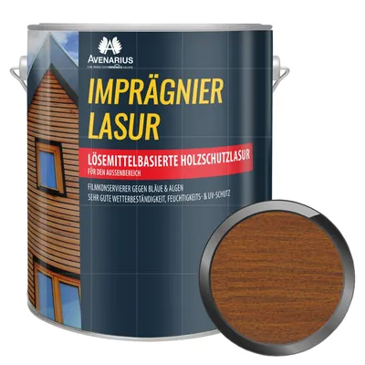 Produktbild von AVENARIUS Imprägnierlasur 5 Liter Nussbaum