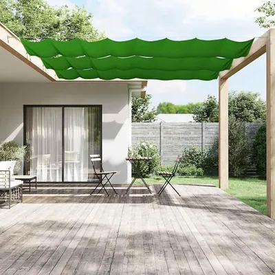 Image de vidaXL Store vertical vert clair 100x1000 cm Toile Oxford