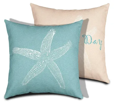 Productafbeelding van Set van 2 Starfish Kussenhoezen 60x60 cm voor de Strandlook