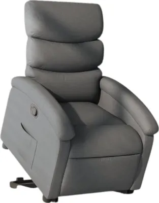 Image de Fauteuil relax avec releveur Gris foncé Tissu