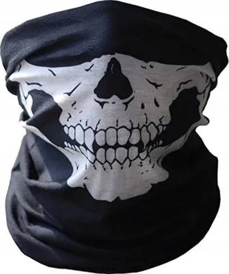 Immagine prodotto di Foulard nero con teschio