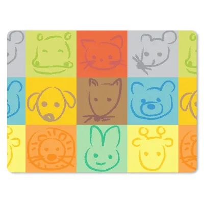 Produktbild von MuchoWow® Mauspad Mousepad Tiere - Muster - Kinder - Regenbogen 23x19 cm - Mousepads - Maus Mat - Pad - Mausunterlage - Schreibtischunterlage - Mauspad