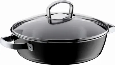 Zdjęcie produktu dla WMF FUSIONTEC 05.2046.5291, 4,1 l, Okrągły, Czarny, Żeliwo, Stal, Ceramika, Gaz, Halogen, Indukcja, 250 °C