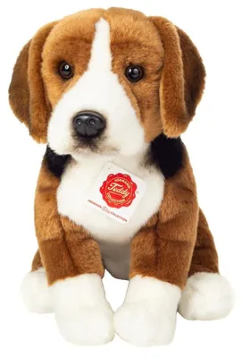 Immagine prodotto di Teddy Hermann Jagdhund, Kuscheltier, Stofftier, Plüschtier, Hund, Dunkelbraun Weiß, 29 cm, 927891
