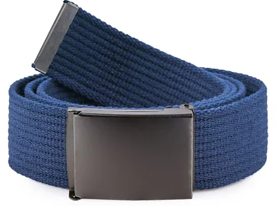 Image de Ceinture pour homme Ladeheid en tissu P10 (bleu marine-graphite, 120 cm (longueur totale 130 cm))