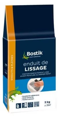 Image de Enduit de lissage en poudre sac de 2,5kg - BOSTIK - 30604301