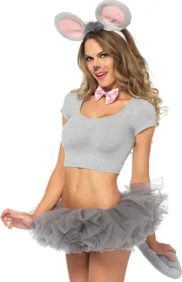 Immagine prodotto di Set di accessori per costume da topolino grigio Carnevale