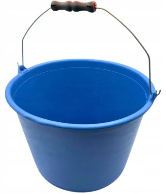 Obrázek produktu pro Stavební kyblík 12 litrů modrý, pevný, s měrkou